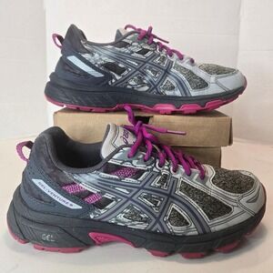 ASICS Women's Gel- Venture 6 Running Shoes 1012A504 Gray/Purple Sneaker
